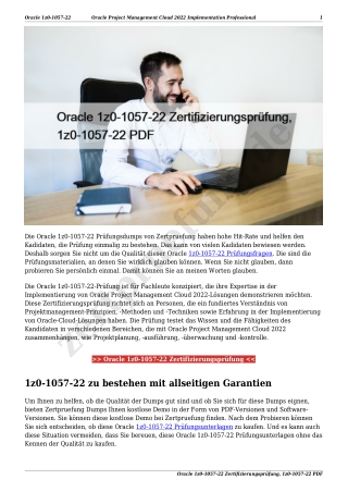 Oracle 1z0-1057-22 Zertifizierungsprüfung, 1z0-1057-22 PDF