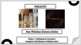 Buy Whiskey Glasses Online