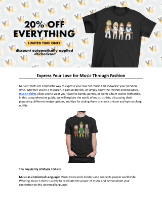 Express Your Love for Music Through Fashion