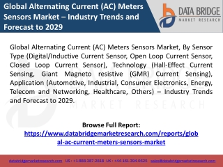 Global Alternating Current (AC) Meters Sensors Market