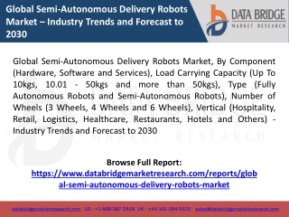 Global Semi-Autonomous Delivery Robots Market