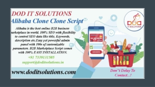Alibaba Clone Script - DOD IT SOLUTIONS
