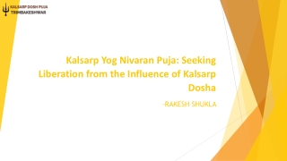 Kalsarp Yog Nivaran Puja