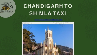 Chandigarh to Shimla taxi-Sharma tour and travel