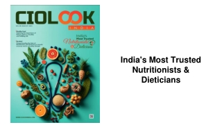 India's Most Trusted Nutritionists & Dieticians