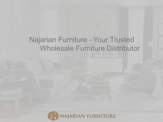 Najarian Furniture - Your Trusted Wholesale Furniture Distributor