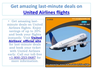 United Airline Booking Phone Number | official site