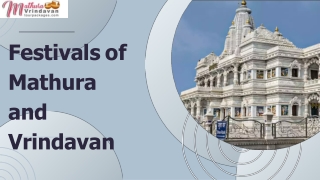 Festivals of Mathura and Vrindavan