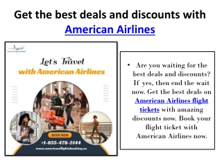 American Airlines Booking Phone Number | official site