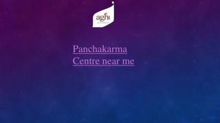 panchakarma center near me