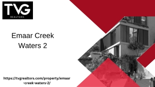 PPt for emaar creek waters 2