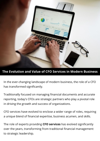 The Evolution and Value of CFO Services in Modern Business