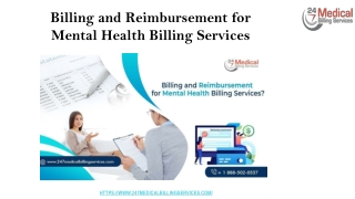 Billing and Reimbursement for Mental Health Billing Services