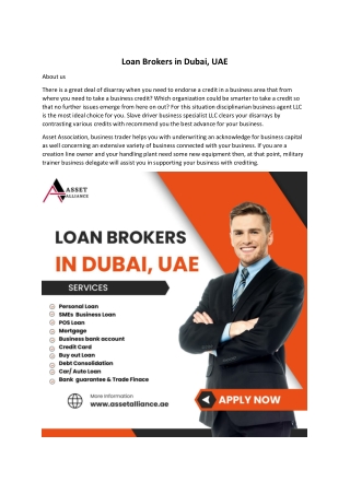 Loan Brokers in Dubai, UAE