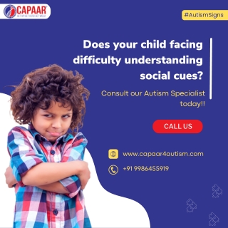 Does your child facing difficulty understanding social cues | CAPAAR