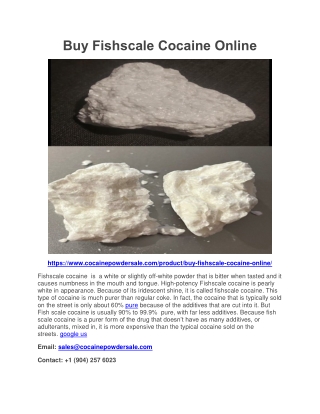 Buy Fishscale Cocaine Online