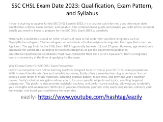 SSC CHSL Exam Date 2023