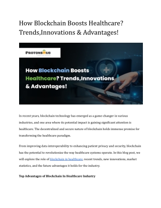 How Blockchain Boosts Healthcare_ Trends,Innovations & Advantages!