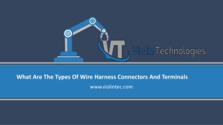 Types of wire harness connectors and terminals