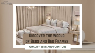 Discover the World of Beds and Bed Frames