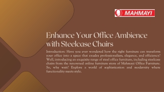 Buy Steelcase Chairs Online| Steel Office Furniture| A Renowned Online Furniture