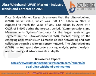 Ultra-Wideband (UWB) Market