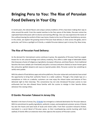 Bringing Peru to You_ The Rise of Peruvian Food Delivery in Your City