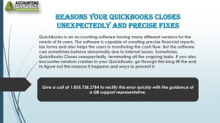 An effective method to troubleshoot QuickBooks Closes unexpectedly Issue