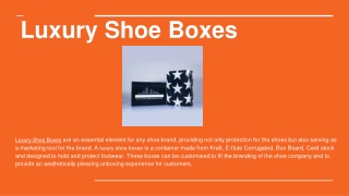 Luxury Shoe Boxes