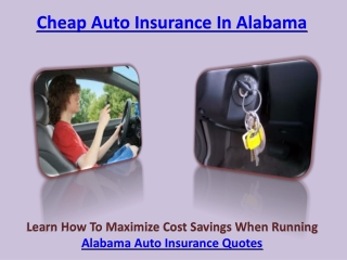 Cheap Auto Insurance In Alabama