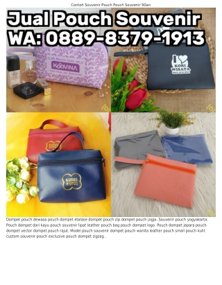 Ô88ᑫ~8౩ᜪᑫ~lᑫl౩ (WA) Pouch Souvenir Suppliers Souvenir Pernikahan Pouch Kulit