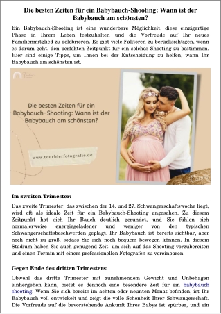 Babybauch Shooting Frankfurt am Main - Professionelle Erinnerungen für werdende