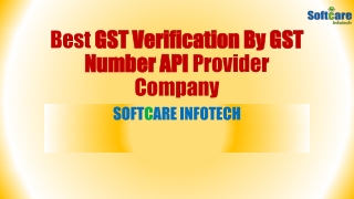 Best GST Verification By GST Number API Provider Company