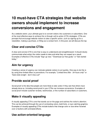 Best CTA strategies to increase conversion and engagement