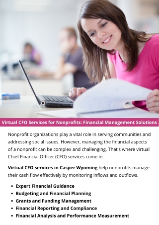 Virtual CFO Services for Nonprofits Financial Management Solutions