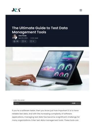 The Ultimate Guide to Test Data Management Tools