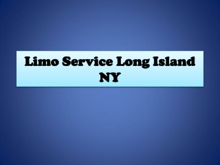 Limo Service Long Island NY