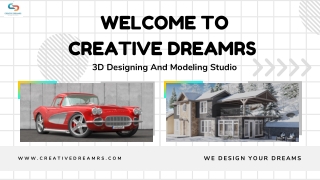 Cutting-edge 3D visualization services Mohali- CREATIVE DREAMRS