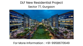 Dlf sector 77 Gurgaon residential 4 bhk price, Dlf sector 77 Gurgaon payment pla