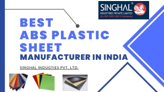 Best ABS Plastic Sheet Manufacturer in India