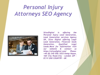 Personal Injury Attorneys SEO Agency