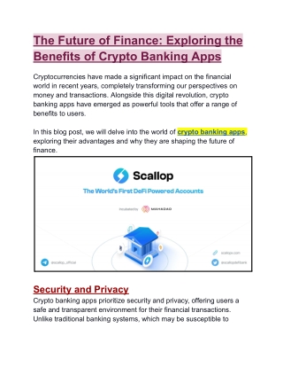 The Future of Finance_ Exploring the Benefits of Crypto Banking Apps