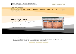 Residential Garage Doors for Sale Naples FL - Repair and Installation