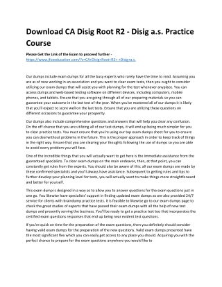 Download CA Disig Root R2 - Disig a.s. Practice Course