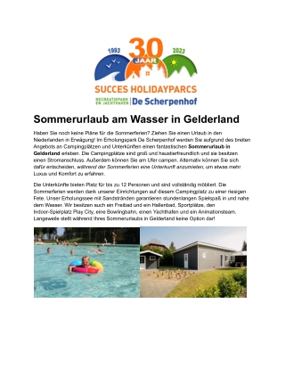 sommerurlaub holland - de scherpenhof