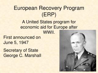 European Recovery Program (ERP)