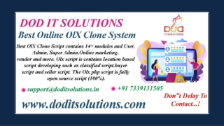 OLX Clone Script - DOD IT SOLUTIONS