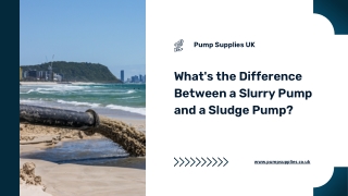 What's the Difference Between a Slurry Pump and a Sludge Pump