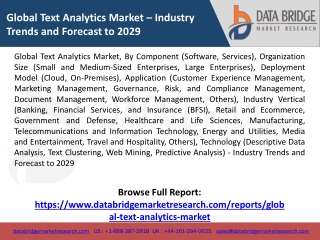 Global Text Analytics Market