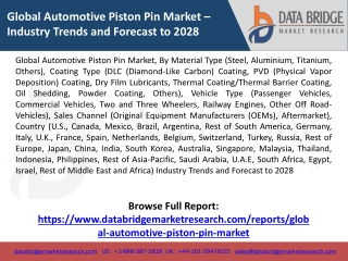 Global Automotive Piston Pin Market